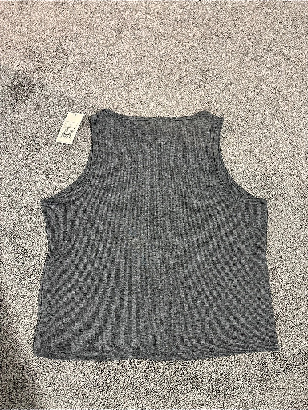 Universal Thread Gray Button Front Tank Top - Picture 2 of 2